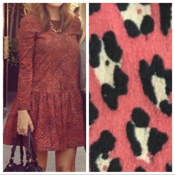 Zara Dresses & Skirts - TRF Zara Collection Red Animal Print Dress